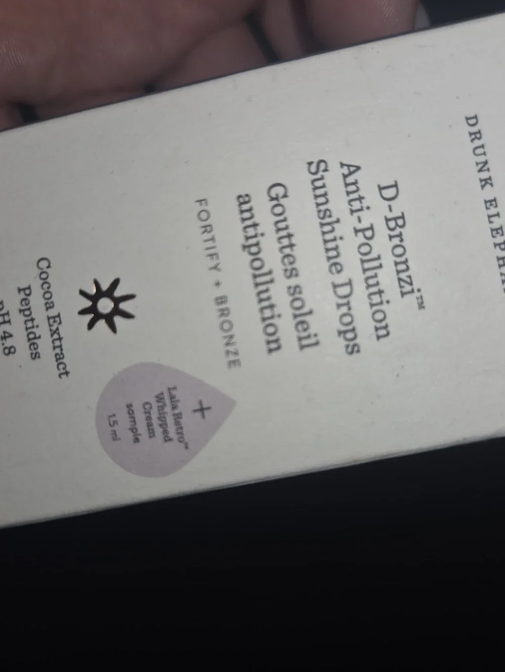 Drunk Elephant D-Bronzi Anti-Pollution Sunshine Drops - Bronze NEW IN BOX